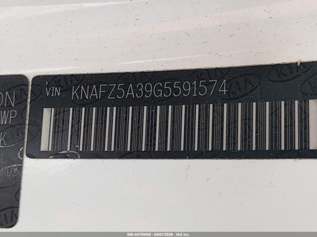 44755000 :رقم المزاد ، KNAFZ5A39G5591574 vin ، 2016 Kia Forte Sx مزاد بيع