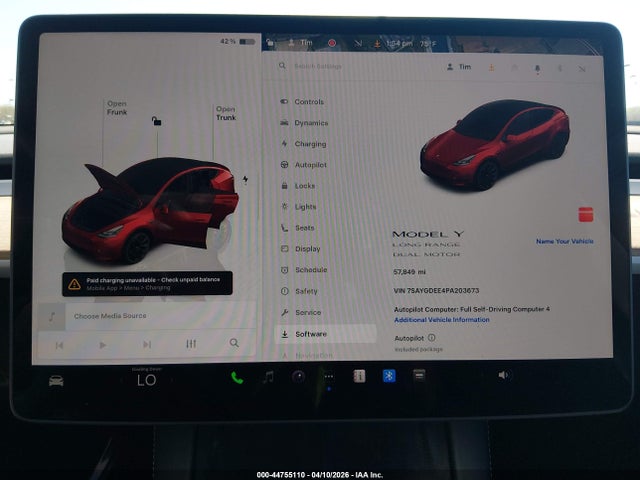Продаж на аукціоні авто 2023 Tesla Model Y, vin: 7SAYGDEE4PA203673, номер лоту: 44755110