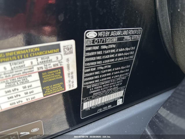 2019 LAND ROVER DISCOVERY SALRG2RV6KA095182 Photo 8