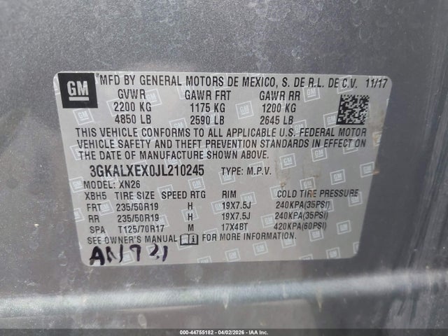 3GKALXEX0JL210245 GMC Terrain Denali