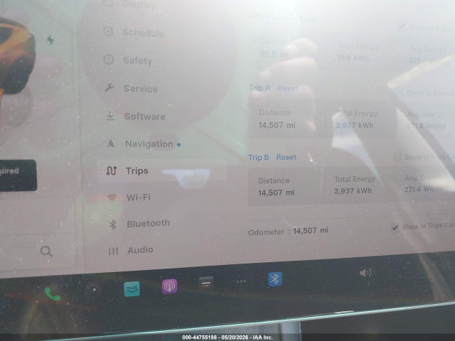 44755188 :رقم المزاد ، 5YJ3E1EB3SF997790 vin ، 2025 Tesla Model 3 Long Range All-wheel Drive مزاد بيع