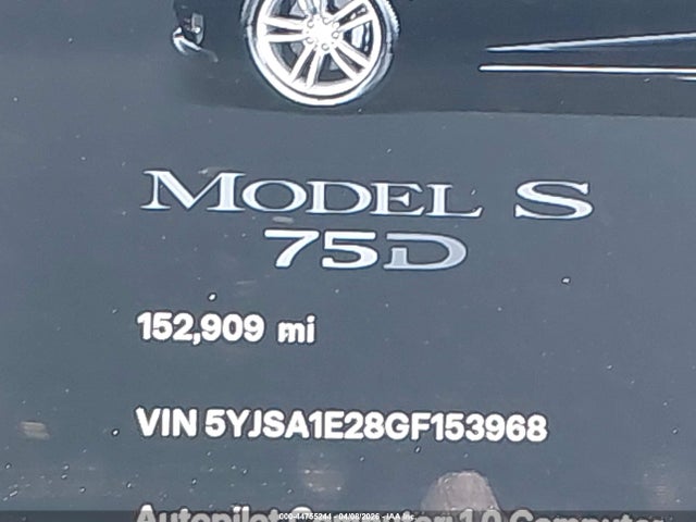 Aukcja sprzedaży 2016 Tesla Model S 60d/70d/75d/85d/90d, vin: 5YJSA1E28GF153968, numer aukcji: 44755244