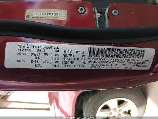 2014 JEEP COMPASS 1C4NJCEA6ED502548 Photo 8
