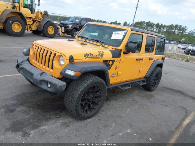 44755314 :رقم المزاد ، 1C4HJXDG4JW150188 vin ، 2018 Jeep Wrangler Unlimited Sport S 4x4 مزاد بيع