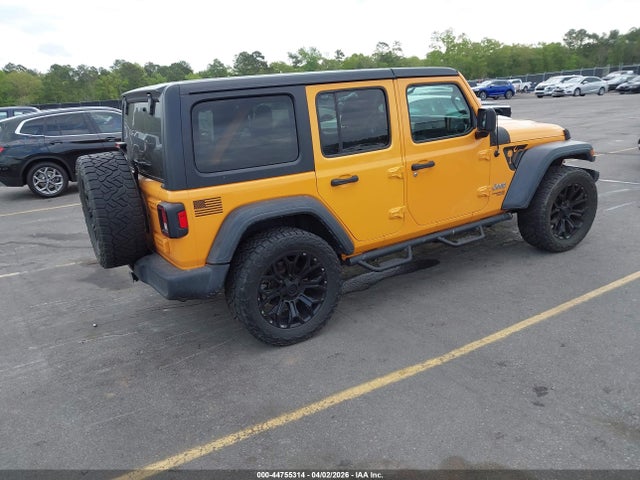 44755314 :رقم المزاد ، 1C4HJXDG4JW150188 vin ، 2018 Jeep Wrangler Unlimited Sport S 4x4 مزاد بيع