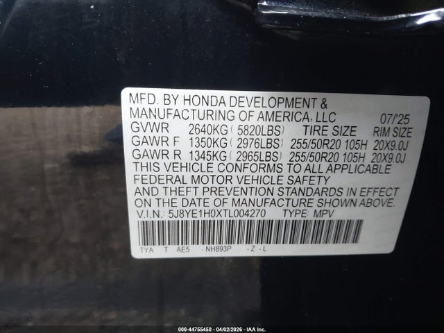 5J8YE1H0XTL004270 Acura MDX A-SPEC