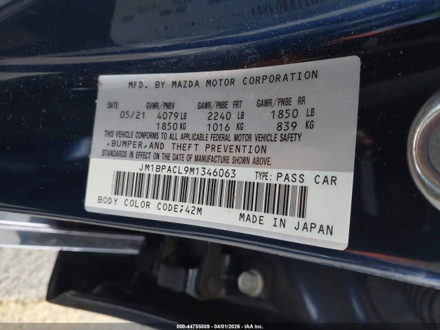 2021 MAZDA MAZDA3 JM1BPACL9M1346063 Photo 8