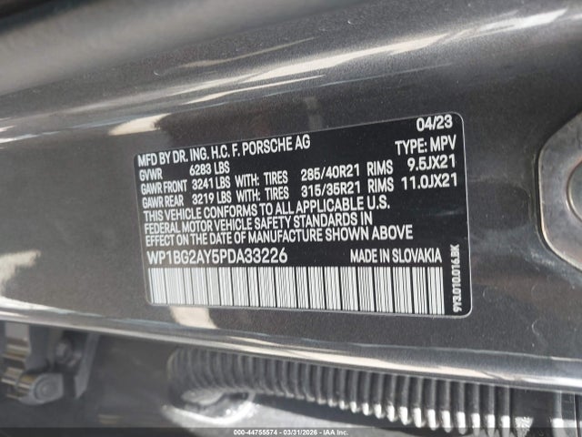 2023 PORSCHE CAYENNE COUPE WP1BG2AY5PDA33226 Photo 8