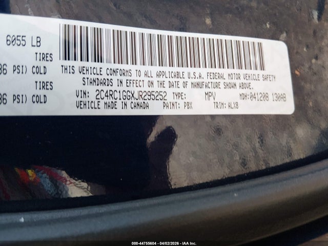 2018 CHRYSLER PACIFICA 2C4RC1GGXJR295252 Photo 8