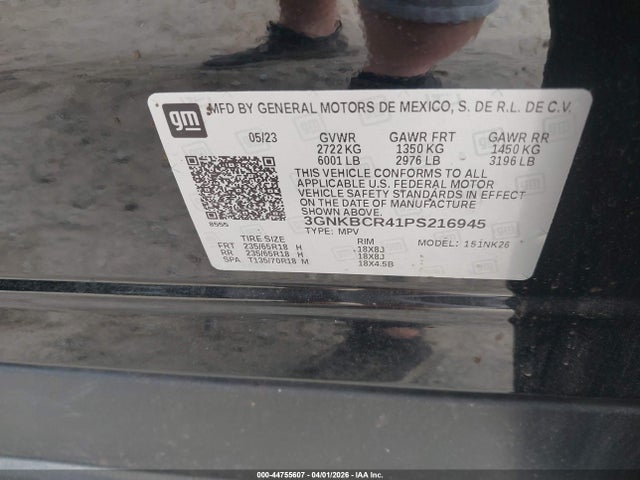 Продаж на аукціоні авто 2023 Chevrolet Blazer Fwd 2lt, vin: 3GNKBCR41PS216945, номер лоту: 44755607