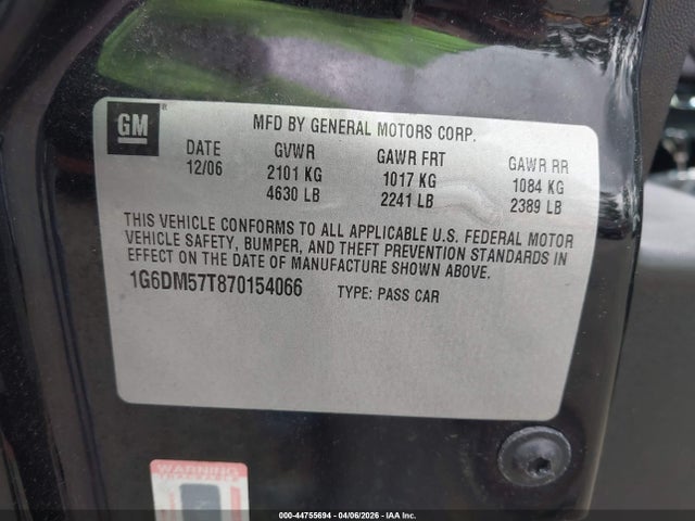 2007 CADILLAC CTS 1G6DM57T870154066 Photo 8