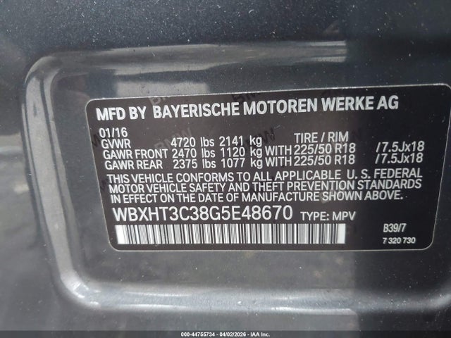 2016 BMW X1 WBXHT3C38G5E48670 Photo 8