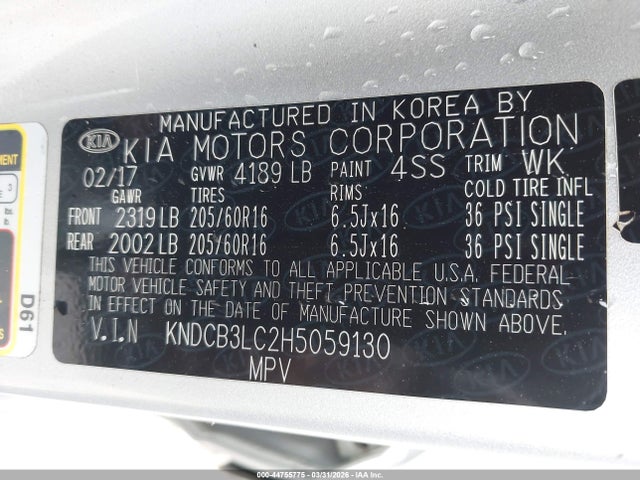 KIA NIRO LX 2017 KNDCB3LC2H5059130 Image 9