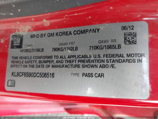 2013 CHEVROLET SPARK KL8CF6S90DC506516 Photo 8