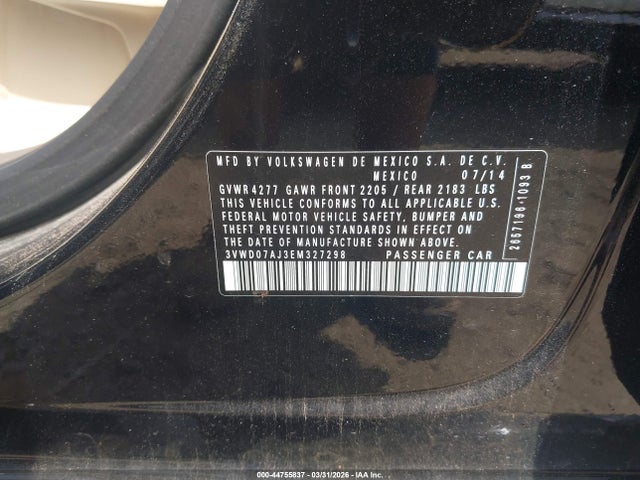 2014 VOLKSWAGEN JETTA 3VWD07AJ3EM327298 Photo 8