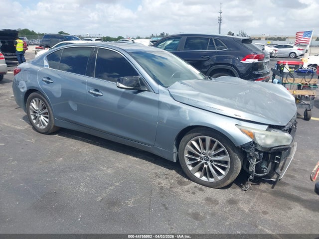 Aukcja sprzedaży 2018 Infiniti Q50 3.0t Luxe, vin: JN1EV7AP0JM366565, numer aukcji: 44755982