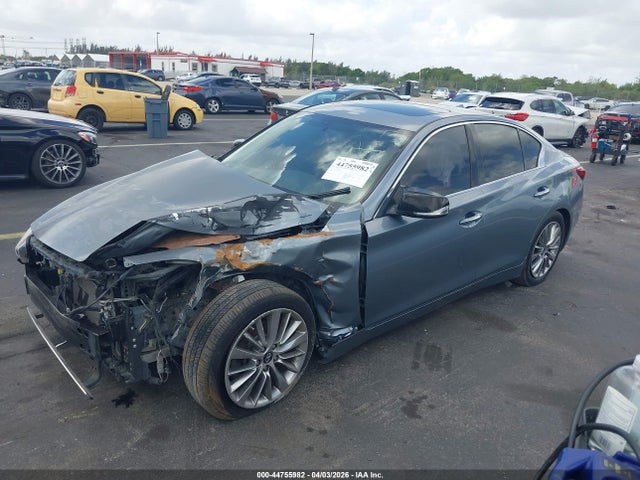 Продажа на аукционе авто 2018 Infiniti Q50 3.0t Luxe, vin: JN1EV7AP0JM366565, номер лота: 44755982