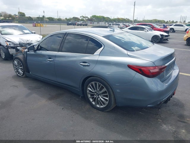Продажа на аукционе авто 2018 Infiniti Q50 3.0t Luxe, vin: JN1EV7AP0JM366565, номер лота: 44755982