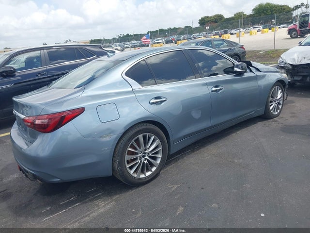 Продажа на аукционе авто 2018 Infiniti Q50 3.0t Luxe, vin: JN1EV7AP0JM366565, номер лота: 44755982
