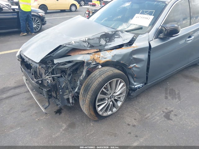 Продажа на аукционе авто 2018 Infiniti Q50 3.0t Luxe, vin: JN1EV7AP0JM366565, номер лота: 44755982