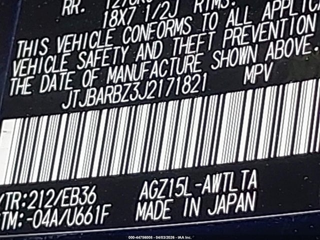 Продаж на аукціоні авто 2018 Lexus Nx 300 F Sport, vin: JTJBARBZ3J2171821, номер лоту: 44756008