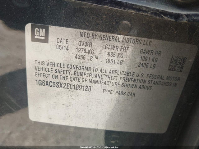 2014 CADILLAC ATS 1G6AC5SX2E0189120 Photo 8