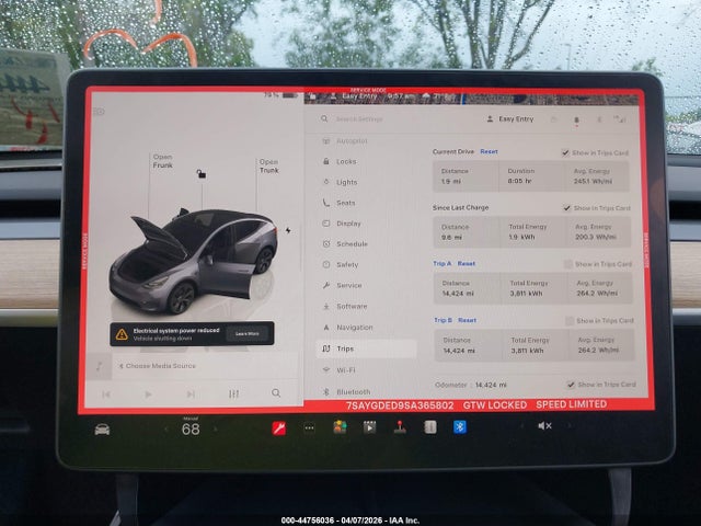 Aukcja sprzedaży 2025 Tesla Model Y Long Range Dual Motor Rear-wheel Drive, vin: 7SAYGDED9SA365802, numer aukcji: 44756036