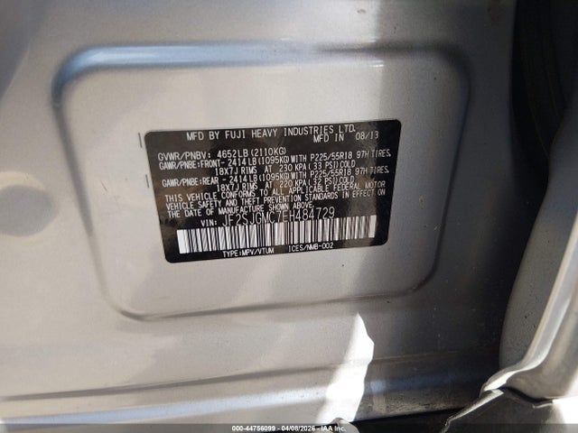 Aukcja sprzedaży 2014 Subaru Forester 2.0xt Touring, vin: JF2SJGMC7EH484729, numer aukcji: 44756099