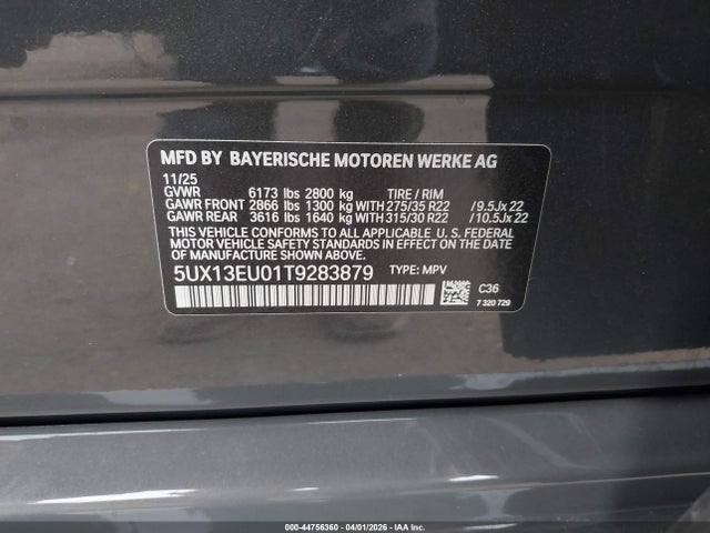 5UX13EU01T9283879 BMW X5 Sdrive40i