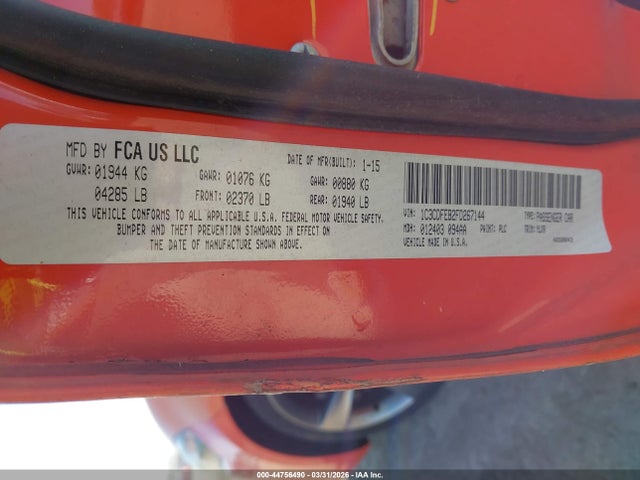 2015 DODGE DART 1C3CDFEB2FD267144 Photo 8