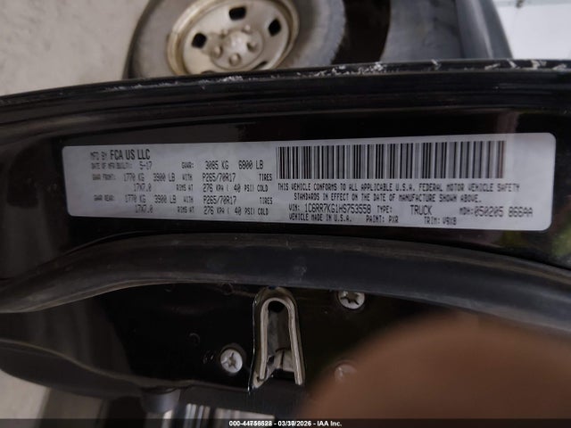 2017 RAM 1500 1C6RR7KG1HS753558 Photo 8