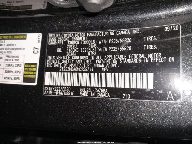 Продажа на аукционе авто 2021 Lexus Rx 350 F Sport Appearance, vin: 2T2SZMDA0MC258714, номер лота: 44756559