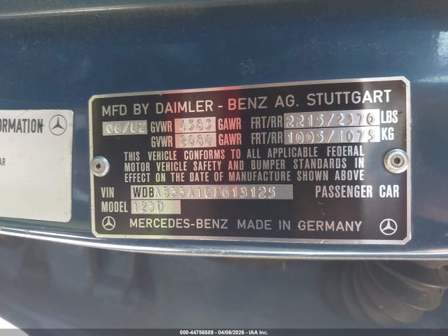 1982 MERCEDES-BENZ 300 WDBAB33A1CB013125 Photo 8