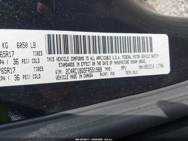 2015 CHRYSLER TOWN & COUNTRY 2C4RC1BG5FR551988 Photo 8