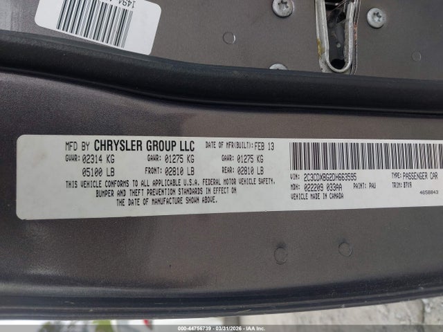 2013 DODGE CHARGER 2C3CDXBG2DH663595 Photo 8