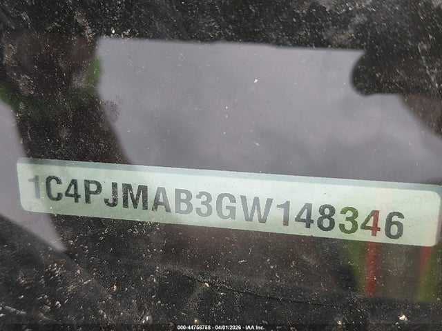 44756758 :رقم المزاد ، 1C4PJMAB3GW148346 vin ، 2016 Jeep Cherokee Sport مزاد بيع