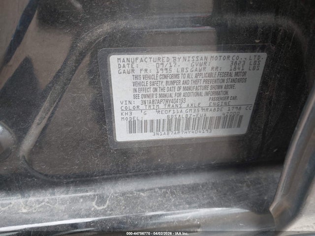 3N1AB7AP7HY404193 Nissan SENTRA S