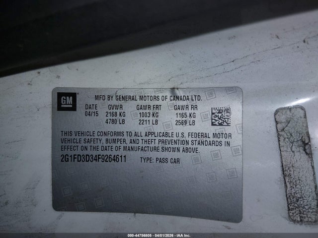Chevrolet Camaro 1lt 2015 2G1FD3D34F9264611 Image 9