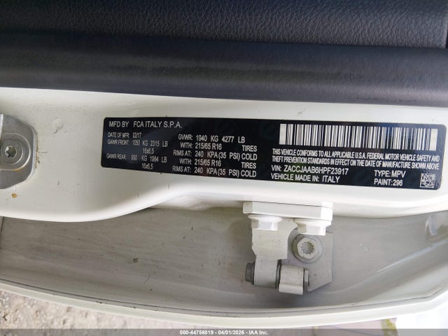 ZACCJAAB6HPF23917 Jeep Renegade Sport Fwd