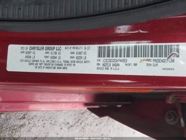 Aukcja sprzedaży 2013 Chrysler 200 Limited, vin: 1C3CCBCG5DN744263, numer aukcji: 44756836