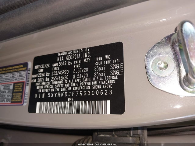 5XYRKDJF7RG300623 KIA Sorento X-line Sx