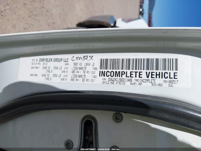 Auction sale of the 2011 Ram Ram 3500 Hd Chassis St/slt/laramie, vin: 3D6WZ4CL5BG513489, lot number: 44756961