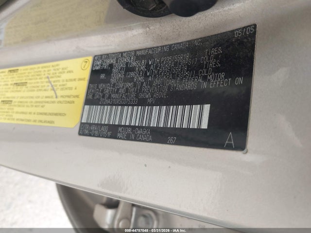 Продаж на аукціоні авто 2005 Lexus Rx 330, vin: 2T2HA31UX5C075333, номер лоту: 44757048