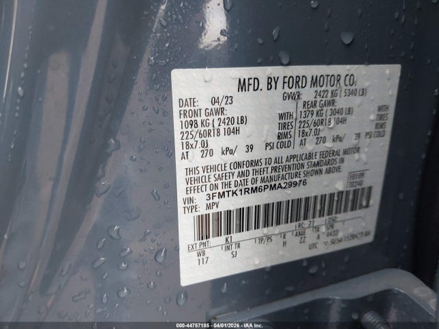 Ford Mustang Mach-e Select 2023 3FMTK1RM6PMA29976 Image 9
