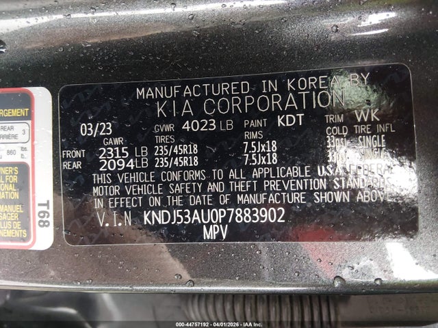 Продаж на аукціоні авто 2023 Kia Soul Gt-line, vin: KNDJ53AU0P7883902, номер лоту: 44757192