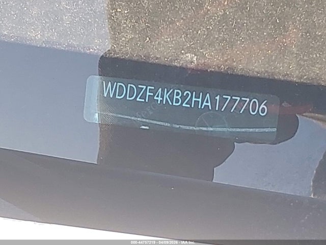 44757219 :رقم المزاد ، WDDZF4KB2HA177706 vin ، 2017 Mercedes-benz E 300 4matic مزاد بيع