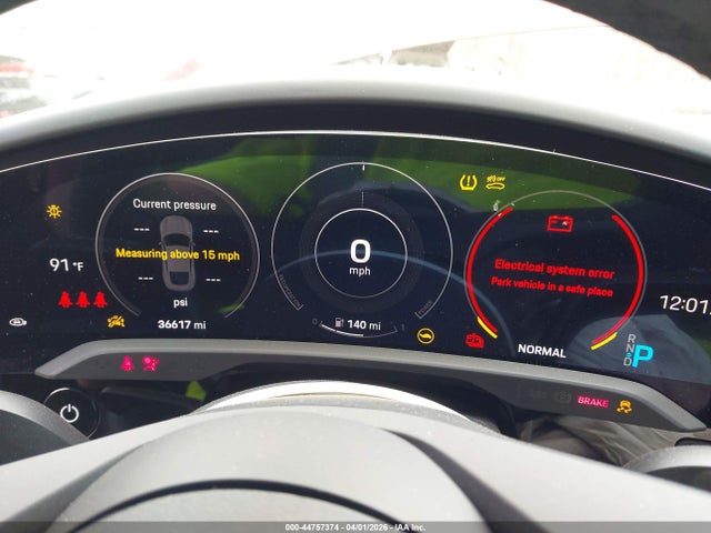 44757374 :رقم المزاد ، WP0AA2Y10NSA13761 vin ، 2022 Porsche Taycan مزاد بيع