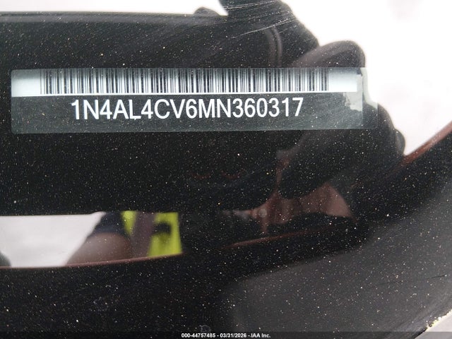 1N4AL4CV6MN360317 Nissan Altima Sr Vc-turbo Fwd