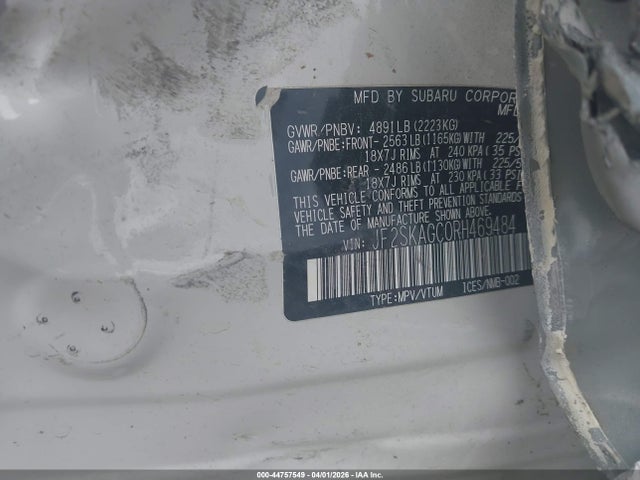 Продажа на аукционе авто 2024 Subaru Forester Sport, vin: JF2SKAGC0RH469484, номер лота: 44757549