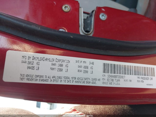 2007 DODGE CALIBER 1B3HB48B87D520817 Photo 8